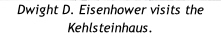 Dwight D. Eisenhower visits the Kehlsteinhaus.