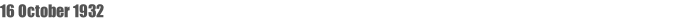 16 October 1932